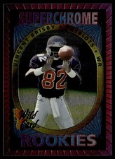 1993 Wild Card Superchrome Rookies Vincent Brisby Rookie New England Patriots. rookie card picture