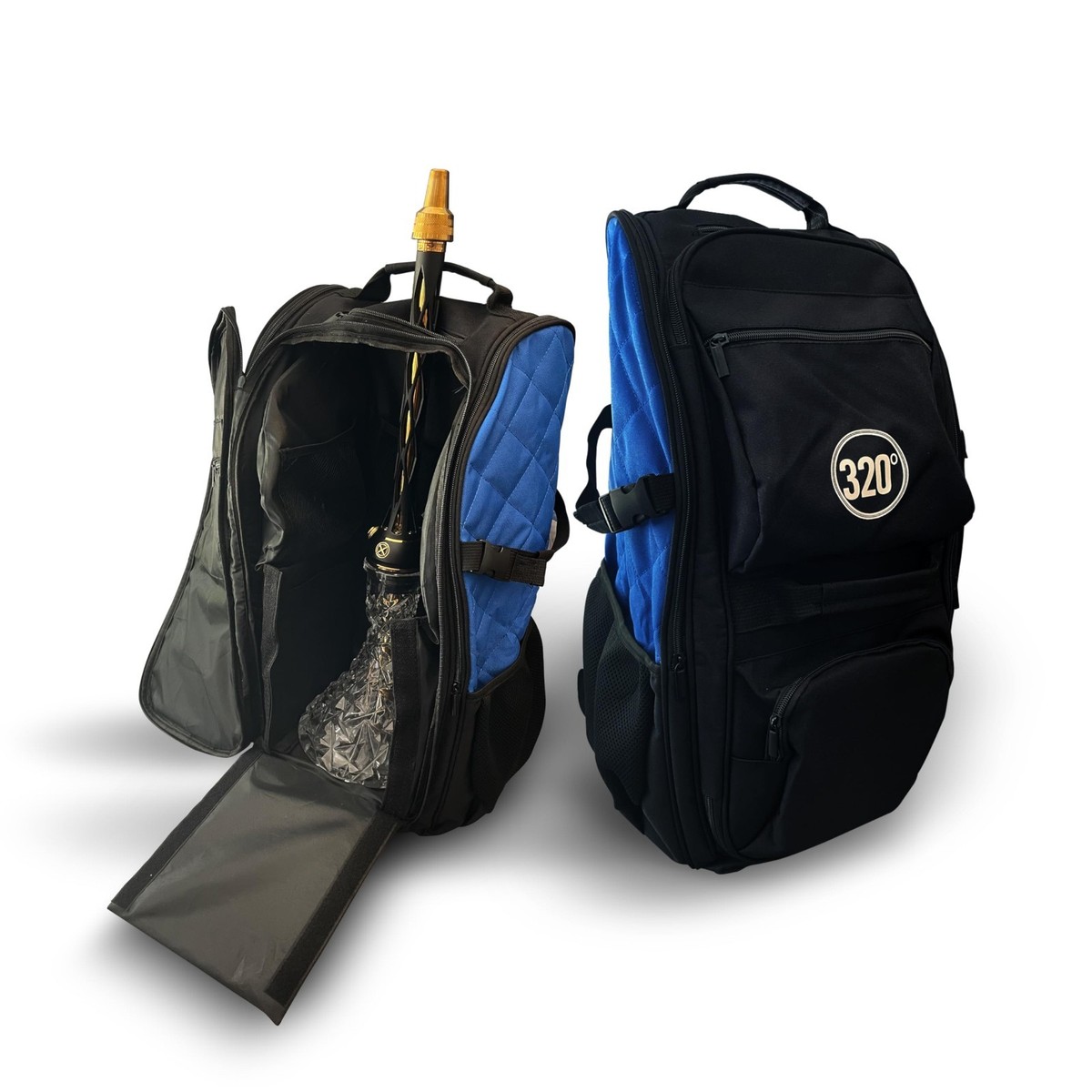 Large Hookah Travel Bag Backpack - 14 Compartments, Portable