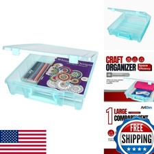 ArtBin Super Satchel 1-Compartment Craft Storage Box, Aqua
