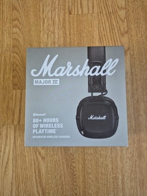 Marshall Major 4 Kopfhörer On-Ear, schwarz, faltbares Headset 80hr PT Wireless Neu