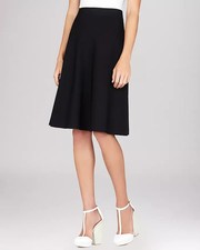 Women's BCBG MAX AZRIA Skirt Aimy A-Line Knee Length Black Pull On Small