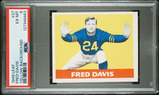 1948 Leaf #27 FRED DAVIS - PSA 6 --  Rookie RC, Chicago Bears