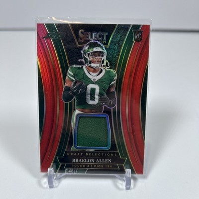 2024 Panini Select #DSM-BAN Braelon Allen Draft Selection Materials  (RC,MEM)
