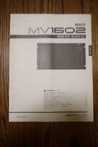 Yamaha Mixer MV1602 Service Manual | eBay