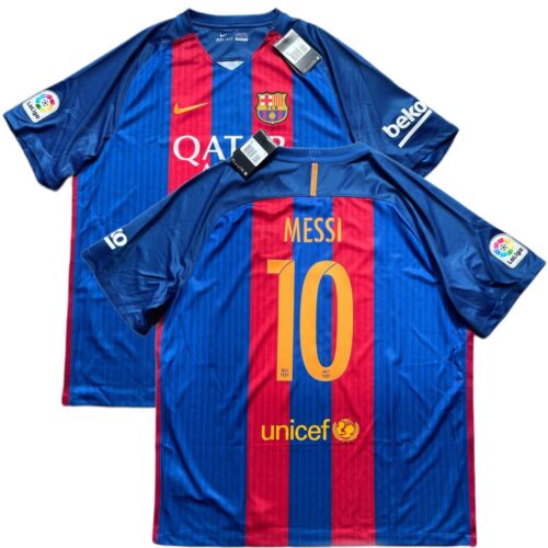 2016/17 Barcelona Home Jersey #10 Messi 2XL Nike Soccer Football NEW - Picture 1 of 23