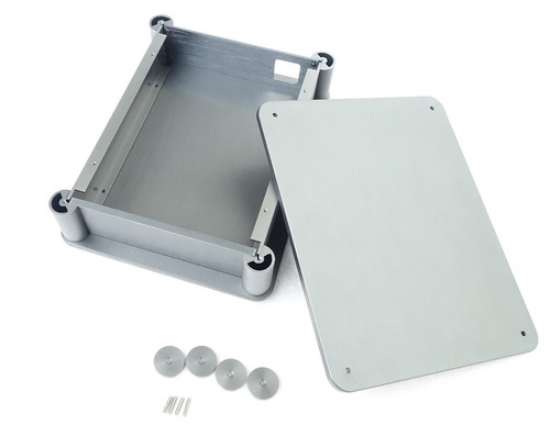 Aluminum Chassis DIY HIFi Silver Box DAC Premplifier Case Size W220 H87 D280 mm - Picture 2 of 3