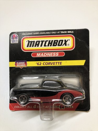 Matchbox Madness '62 Corvette Exclussive Series From Taco Bell New On Card B91 - Bild 1 von 2