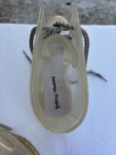 Dirty Laundry Women Ratatat Lace-Up Transparent Rubber Boots Sz 8 - Picture 4 of 6