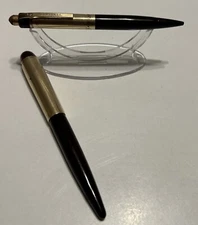 1940s Ever sharp Art Deco Skyline 14kt. G. F. Y. Burgundy  Fountain Pen/Pencil