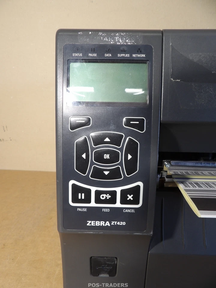 Zebra ZT420 Thermal Label Printer ZT42062-T0E0000Z LAN - 4,185,841 INCH / OK - Bild 4 von 4