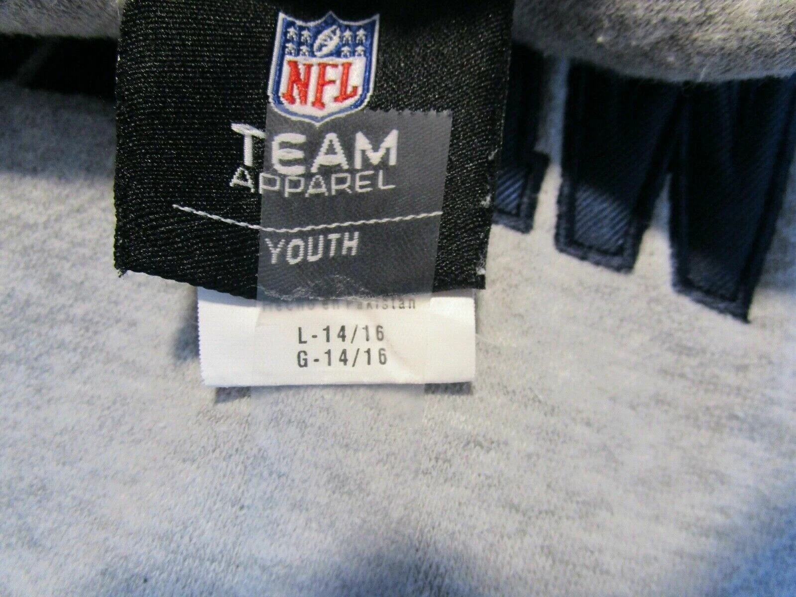 VETEMENTS Felpa con cappuccio NFL Team Apparel Seattle Seahawks grigia giovane grande uomo XSmall