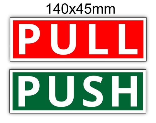 Push Pull Business Signs Sticker Waterproof Vinyl Sticker Durable Sticker - Picture 2 of 2