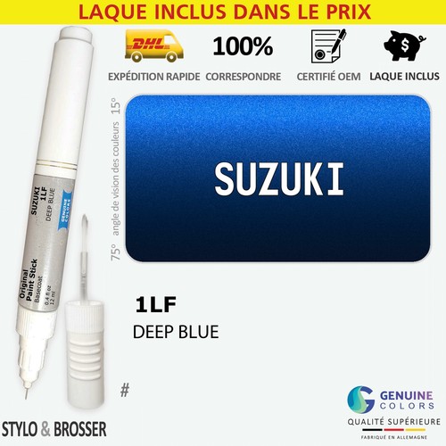 Stylo Retouche Peinture Suzuki Bleu Profond 1LF - Myldan, 20 Ml, Pour Rayures
