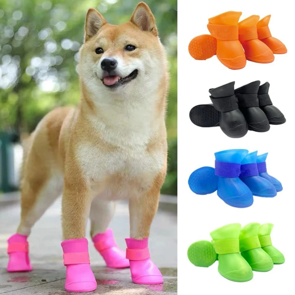 For Small Medium Large Dogs Dog Rain Shoe Rubber Boot Pet Shoe Pet