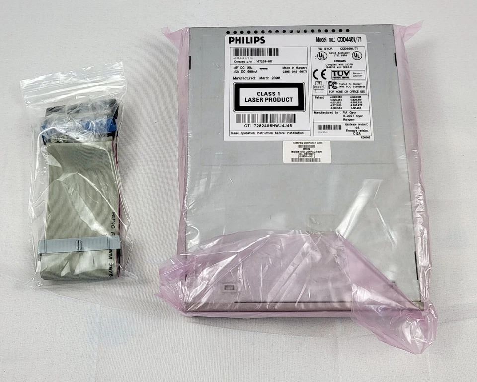 PHILIPS CDD4401/71 CD-RW Recordable ReWritable Drive IDE Beige Bezel NEW SEALED - Image 2 of 4