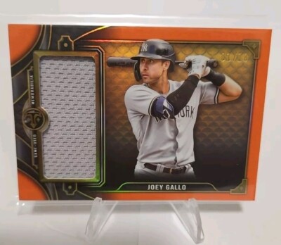 2022 Topps Triple Threads - Single Jumbo Relics Amber #SJR2-JG1 Joey Gallo /18