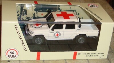 TOYOTA LAND CRUISER - 70 series - INTERNATIONAL RED CROSS - 1:64 SCALE - PARA 64