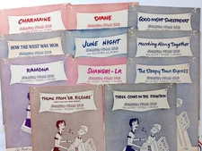 Easy Simplified Piano Sheet Music Big Notes Words Chords CHOOSE 2 OR MORE & SAVE