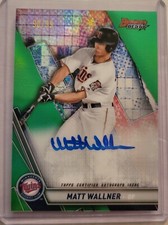 2019 Bowman's Best Best of Autographs Green Refractors Matt Wallner Auto #90/99