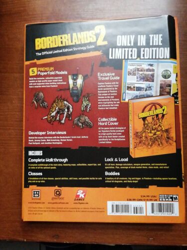 Borderlands 2 Limited Edition Hardback Strategy Guide UNUSED - Picture 3 of 3