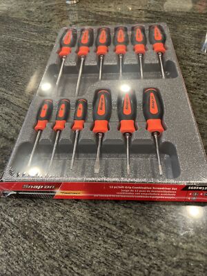 Snap-On sgdxw120bo 12 pc soft grip combination screwdriver set