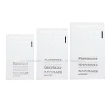 Clear Bags Suffocation Warning Self Seal Merchandise Bag 1.5 Mil -ST ShipMailers