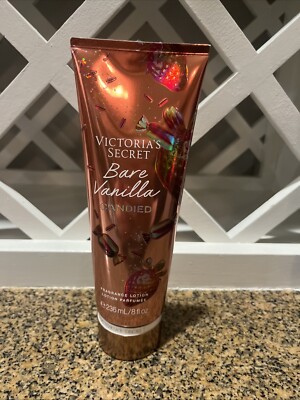 Victoria's Secret bear, vanilla candied, fragrance lotion, ounces