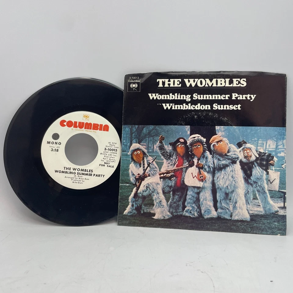 The Wombles ‎Wombling Summer Party 7" Single 45RPM US 1974 Promo Stereo/Mono VG+ - Image 2 of 2