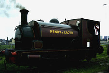 Original slide, Hudswell Clarke 0-4-0st 1309 Henry de Lacy II @ Middleston Rlwy?