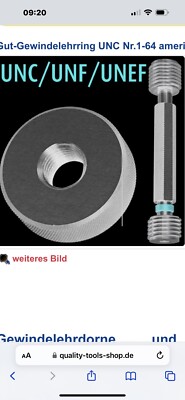 Gewinde Lehrring  UNC   2'' x 4,5   amerik.UNC-Gewinde ANSI B 1.1 - 2A  GUT