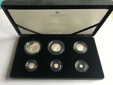 2021 Royal Mint Silver Proof Britannia 6 Coin Set Box & COA Brand New