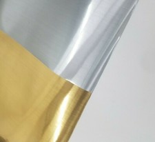 Gloss Brushed Silver Gold Chrome Cutting Sign Lettering Vinyl 24 Decal Roll