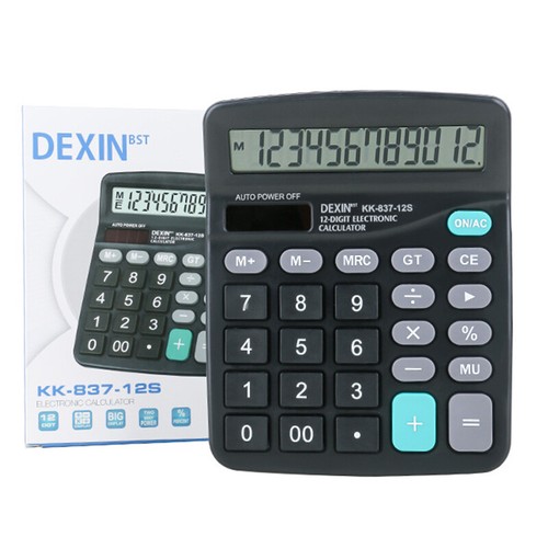 12 Digits Electronic Calculator Solar Calculator Dual Power Desktop Calculators - Picture 10 of 14