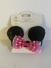 Disney Store Minnie Mouse Ears Headband - Get Girly Baby Pink Bow