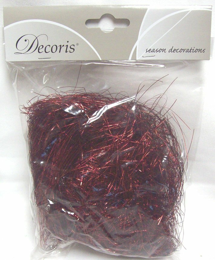 Decoris Metallic Christmas Angel Hair Shredded Tinsel Fibre 20g