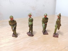Lot Of 4 Vintage Britons made in Eng. Lead Army Figures Lot 4
