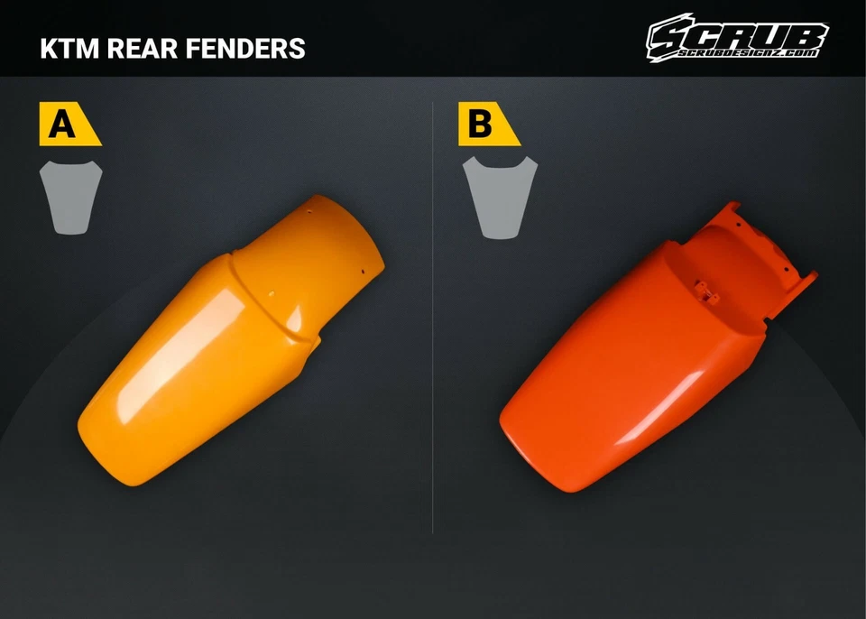 Kit de carrocería de plástico enduro KTM EXC 250 300 360 1993-1997 (2 tiempos) Foto 3 de 4