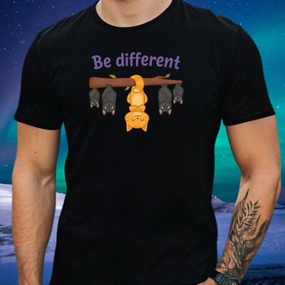 Herren T-Shirt be different Motiv Baumwolle Größe XS bis 5XL