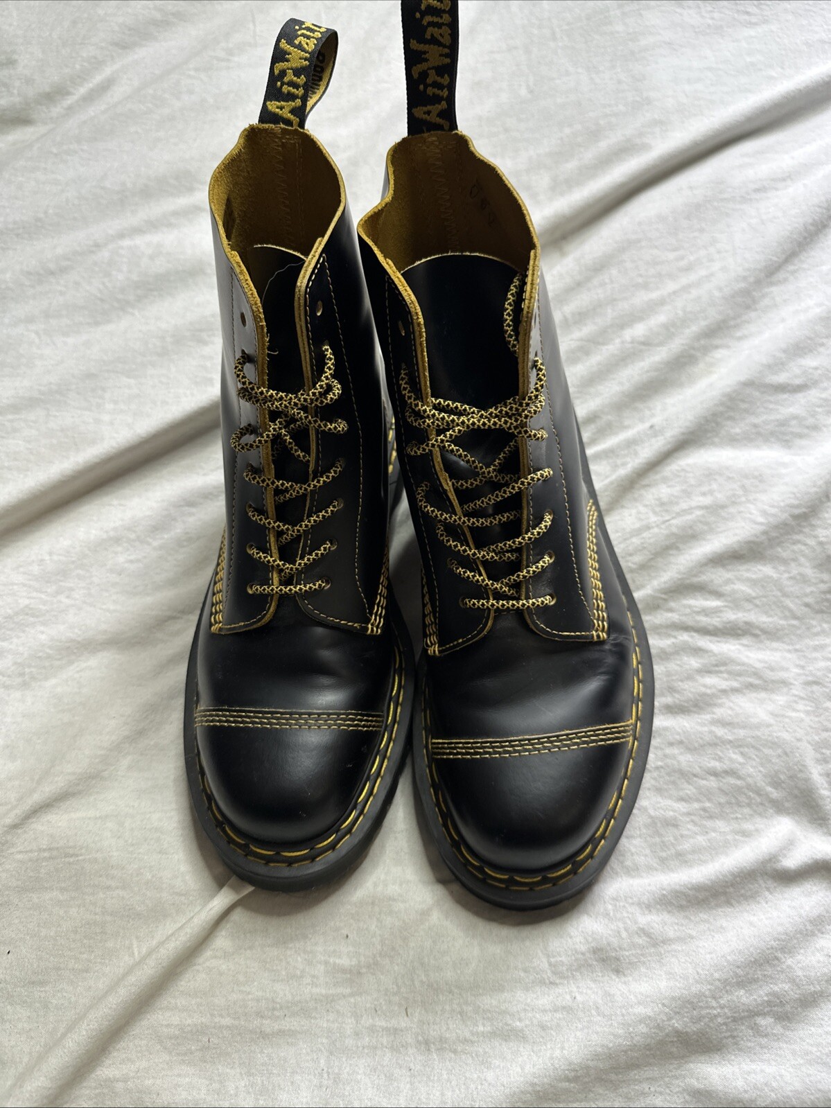 SAOLA Uomo 10 indossati una volta grossi Dr. Martens 1460 Pascal Bex Ds suola spessa iconica vinta