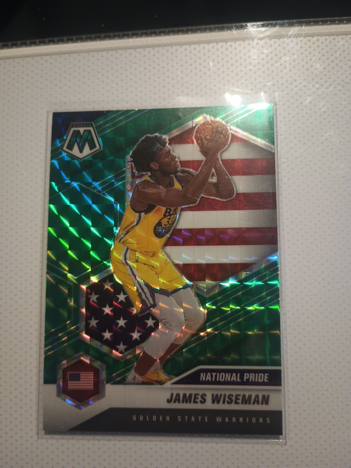 JAMES WISEMAN 2020-21 Mosaic National Pride Green Reactive Prizm RC #260