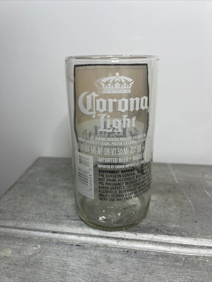 Corona легкая пивная бутылка ручной огранки питьевые стаканы барная посуда стеклянная посуда винтаж - Изображение 3 из 4