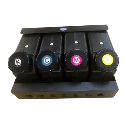 4 x 4 UV CISS Bulk ink Supply System CMYK for Roland Mimaki Mutoh UV Printers