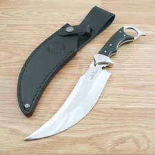 Hibben Recurve Fixed Knife 6.25" 5Cr15MoV Steel Karambit Blade Micarta Handle