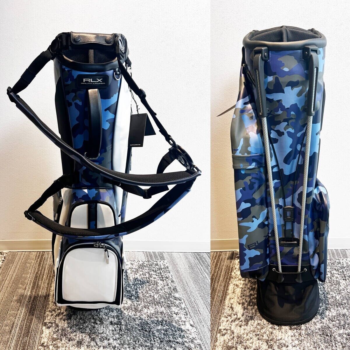 POLO Ralph Lauren Golf RLX Stand Bag VESSEL Made 2024 Blue POLO Ralph Lauren Golf RLX Stand Bag VESSEL Made 2024 Blue