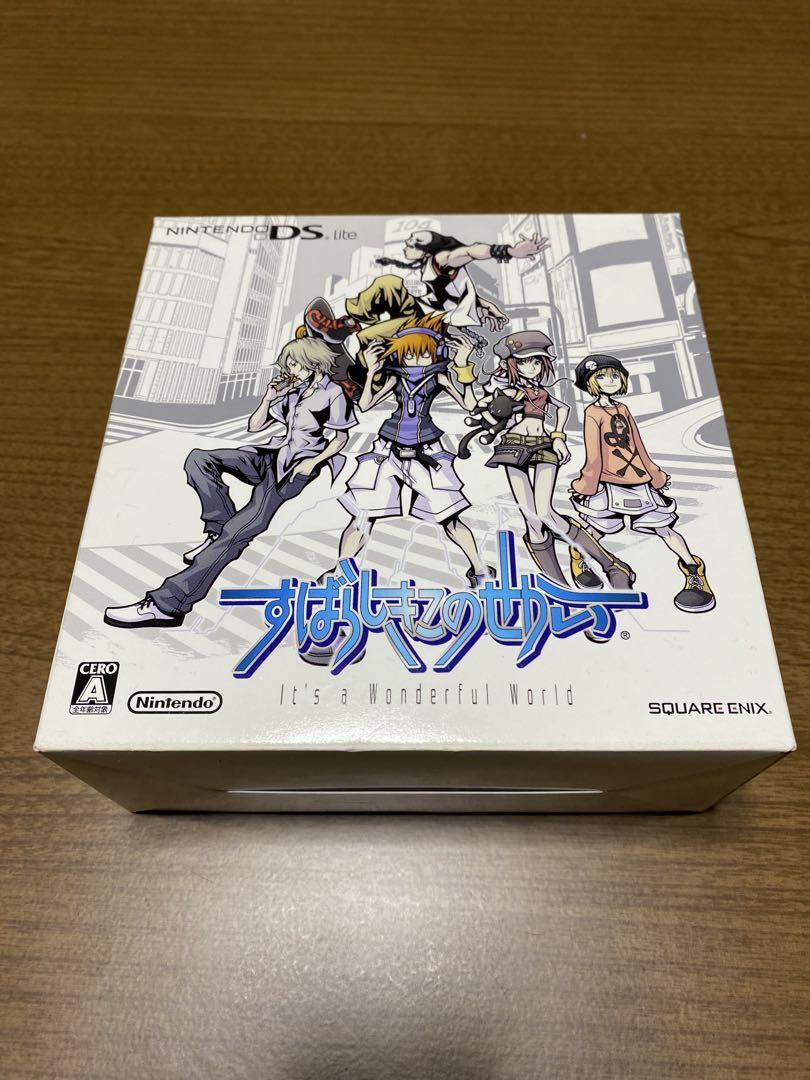 Nintendo DS Lite It's a WONDERFUL WORLD Edition Game Console Soft