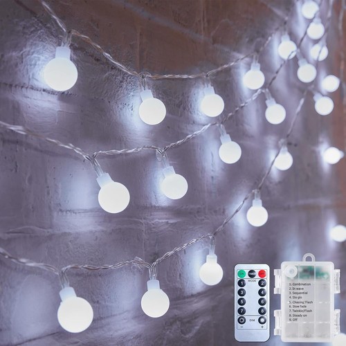 100 LED Battery Operated Christmas Lights Indoor Outdoor Waterproof Fairy Lights - Picture 34 of 59