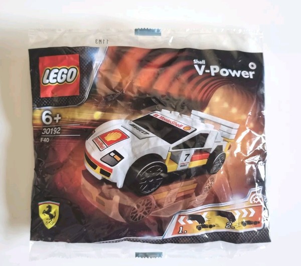 Lego 30192 Ferrari Shell Promo Ferrari F40 - RüCkzugmotor Neu Polybag Rennauto-image