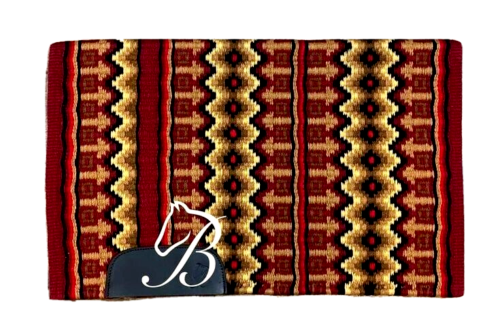 Coussin De Selle Western – Laine Nouvelle-Zélande – 42x34 Cm – Neuf