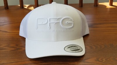 Columbia CU0121 PFG Mesh Snap Back Embroidered Hooks Ball Cap High Crown Fit