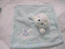 Baby Gear Blue Bear Star Thank Heaven for Little Boys Blanket Lovey Security 14